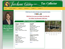 Tablet Screenshot of jacksoncountytaxcollector.com
